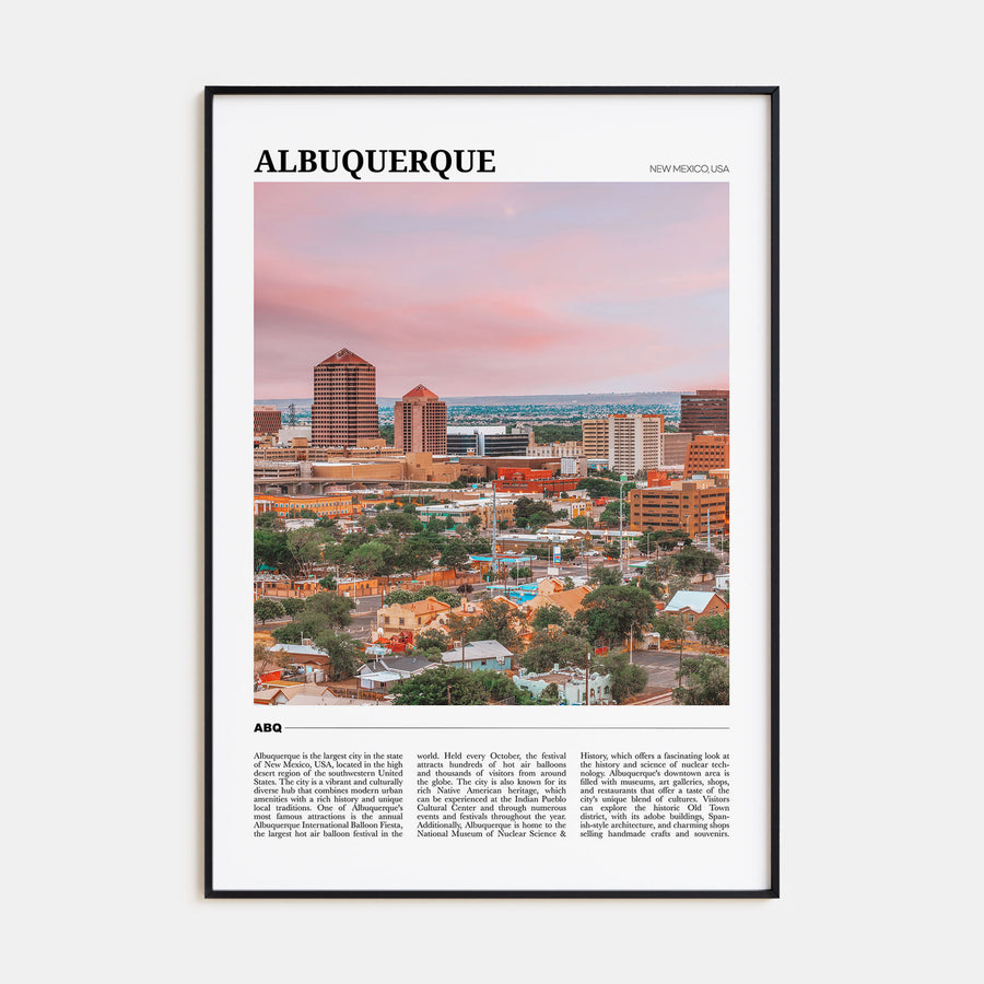 Albuquerque Travel Color Poster