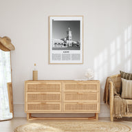 Albury Travel B&W Poster