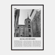 Alcala de Henares Travel B&W Poster
