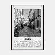 Alcudia Travel B&W Poster