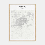 Aleppo Map Portrait Poster