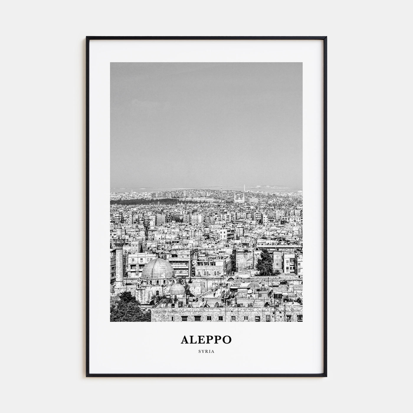 Aleppo Portrait B&W Poster