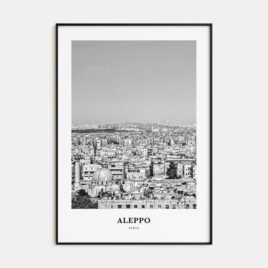 Aleppo Portrait B&W Poster