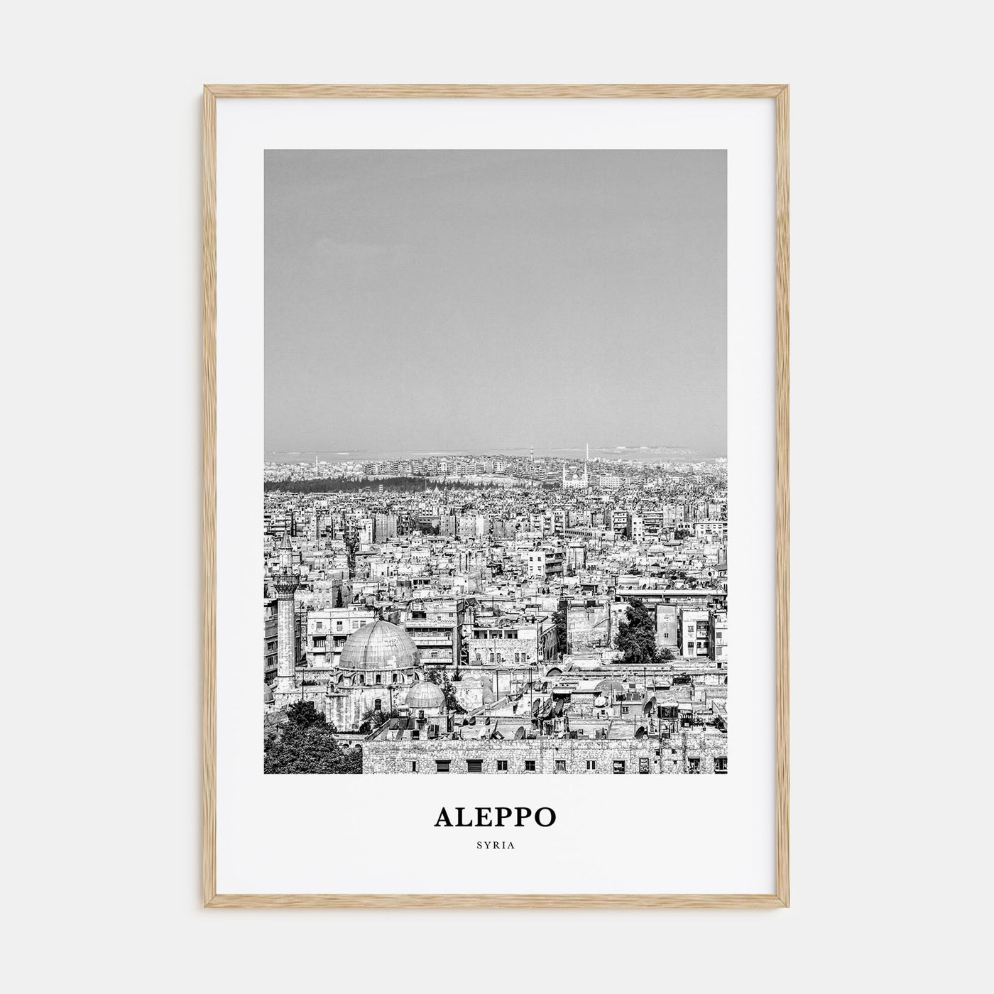 Aleppo Portrait B&W Poster