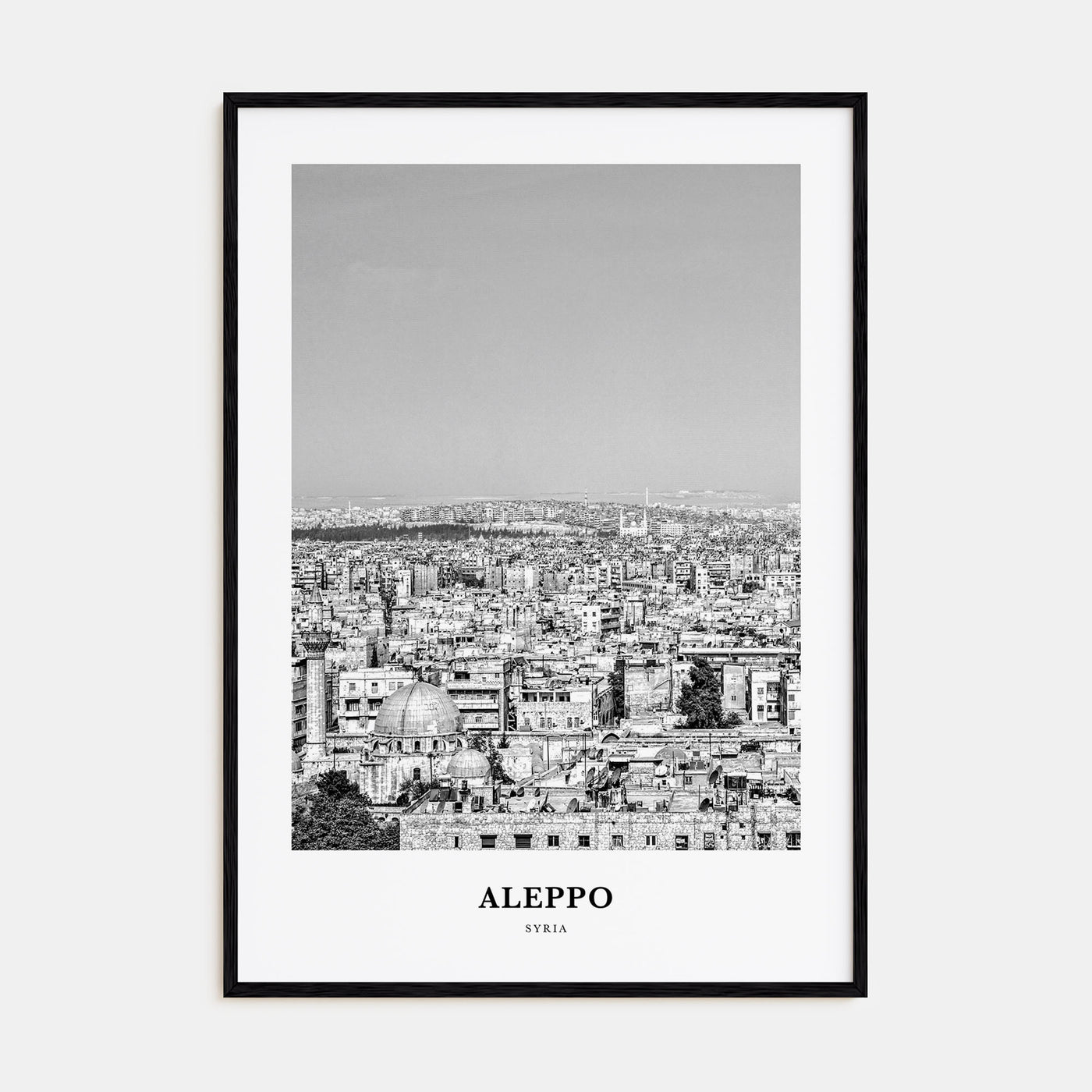 Aleppo Portrait B&W Poster