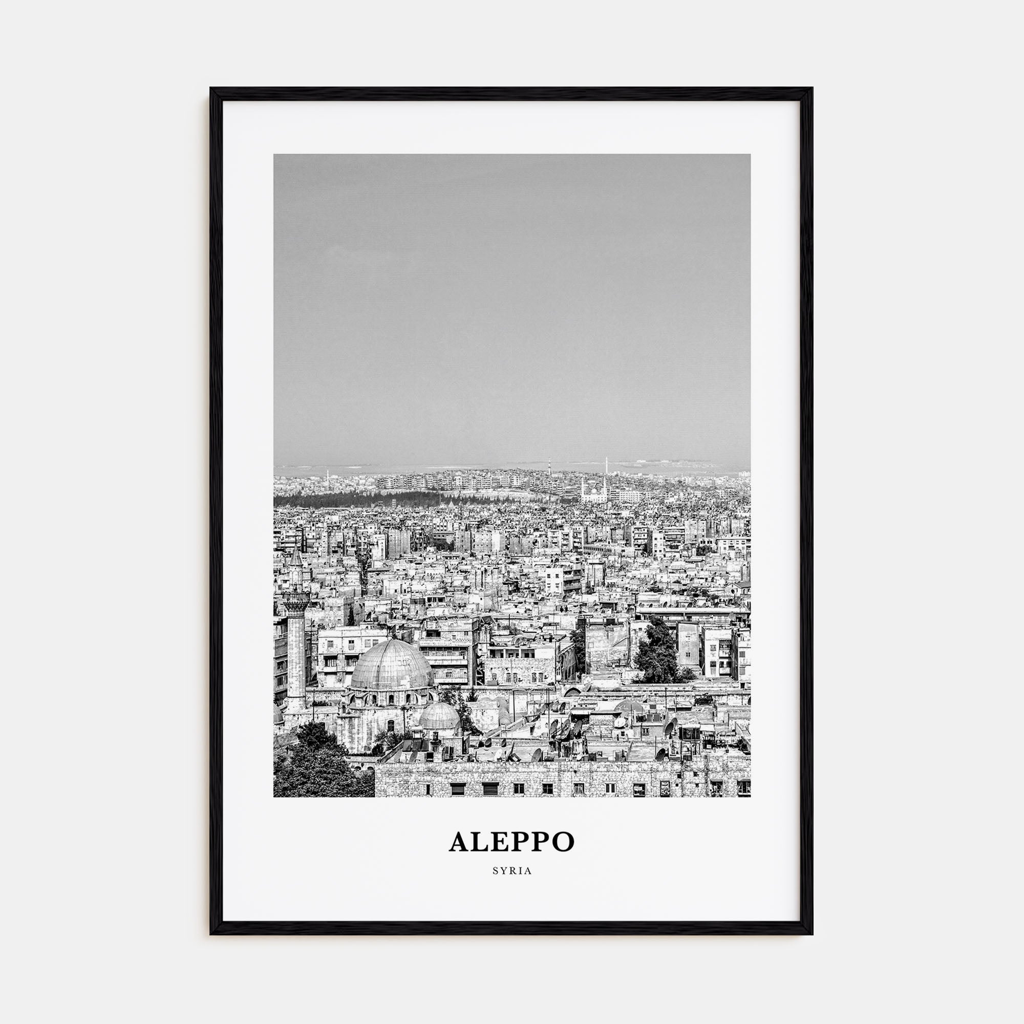 Aleppo Portrait B&W Poster