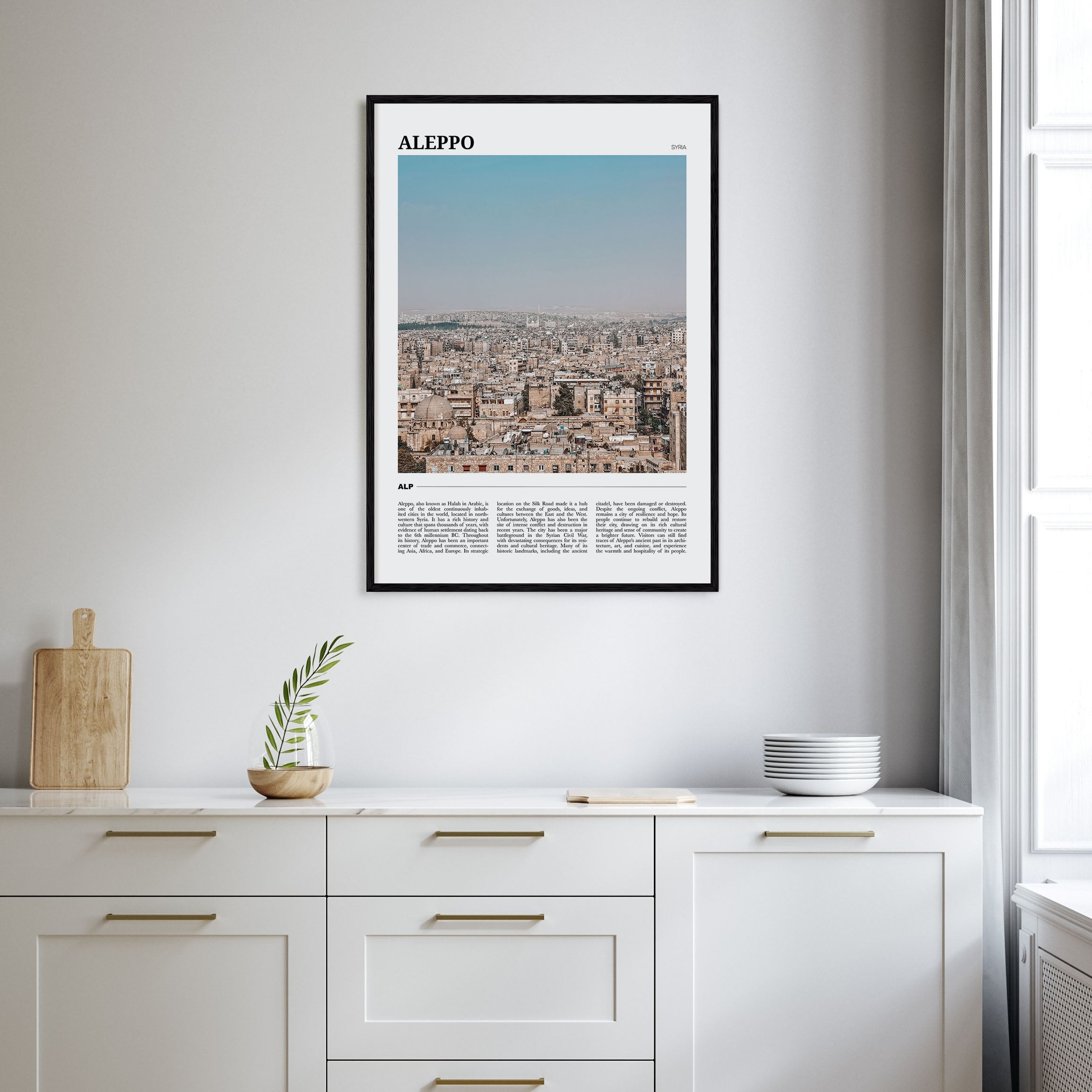 Aleppo Travel Color Poster