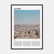 Aleppo Travel Color Poster