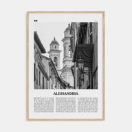 Alessandria Travel B&W Poster