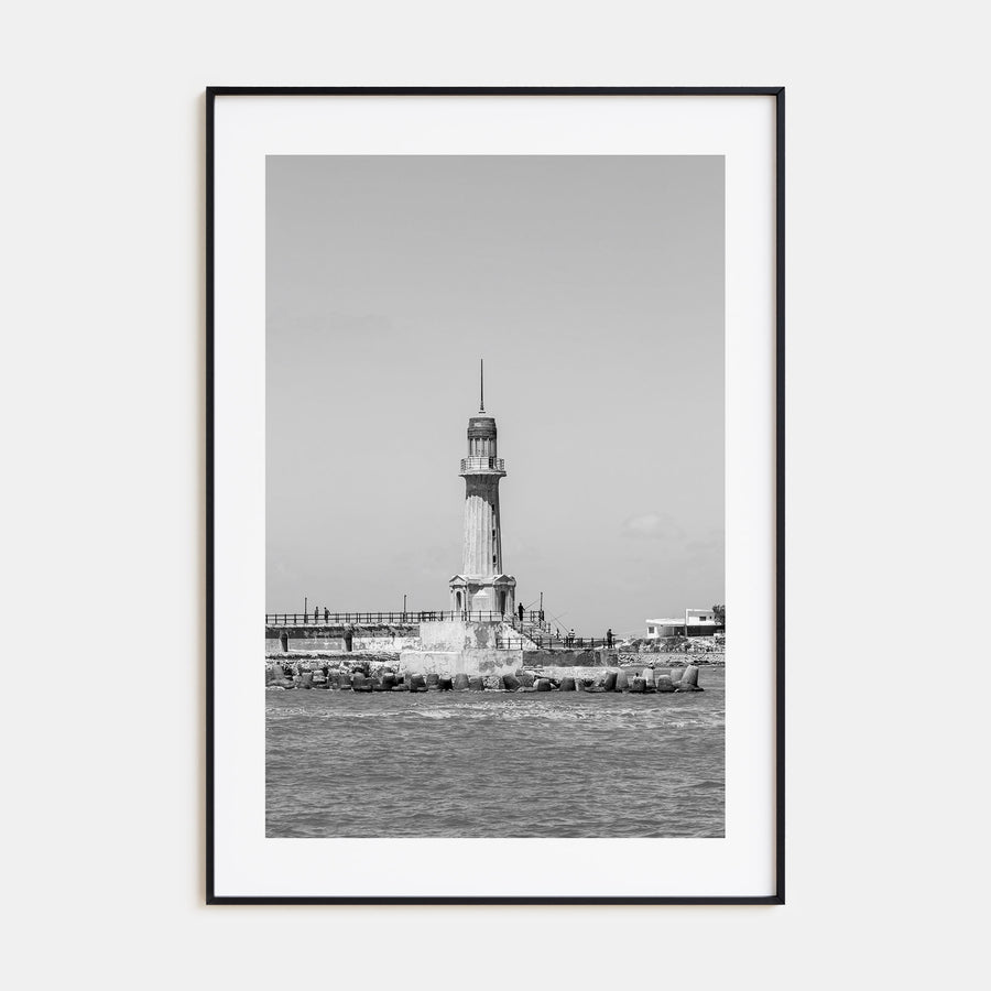 Alexandria, Egypt Photo B&W Poster