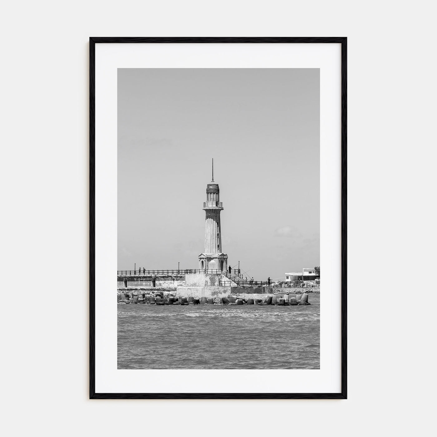 Alexandria, Egypt Photo B&W Poster