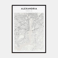 Alexandria, Virginia Map Portrait Poster