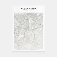 Alexandria, Virginia Map Portrait Poster