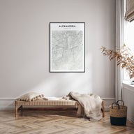 Alexandria, Virginia Map Portrait Poster