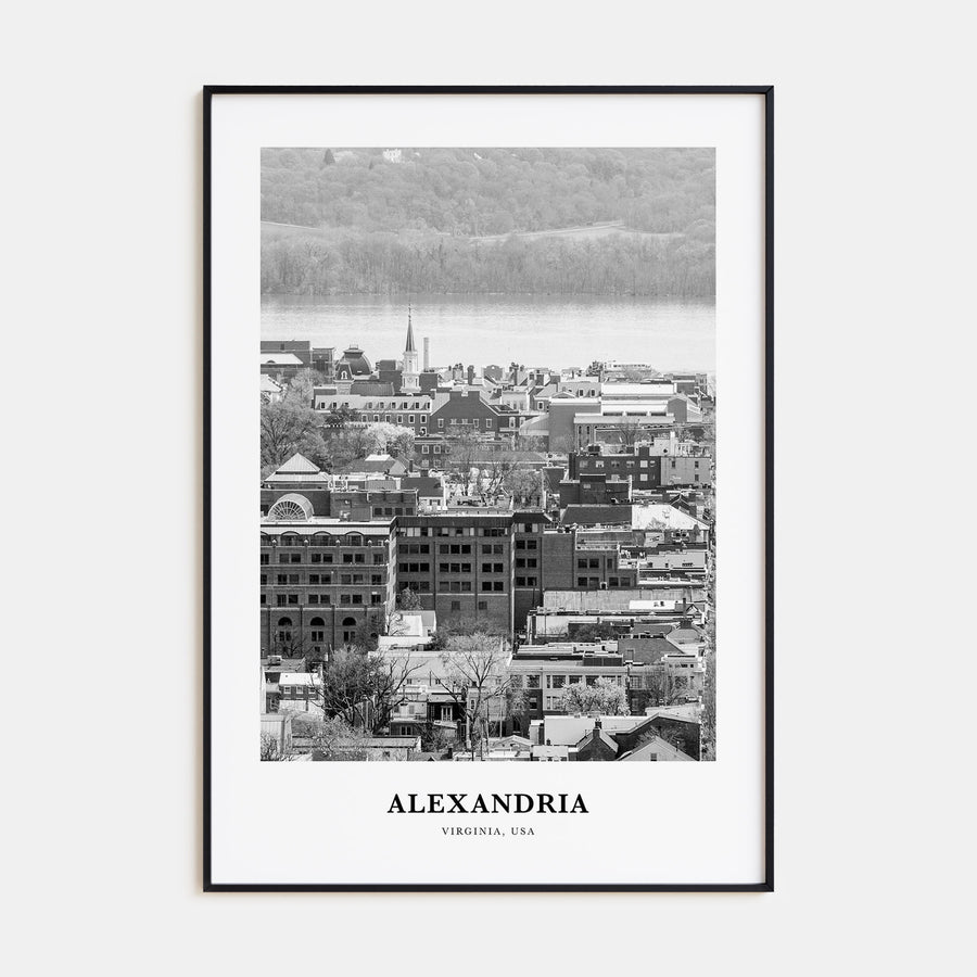 Alexandria, Virginia Portrait B&W Poster
