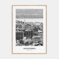 Alexandria, Virginia Portrait B&W Poster
