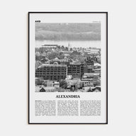 Alexandria, Virginia Travel B&W Poster