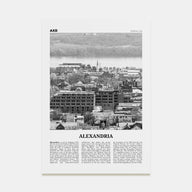 Alexandria, Virginia Travel B&W Poster