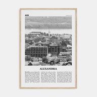 Alexandria, Virginia Travel B&W Poster