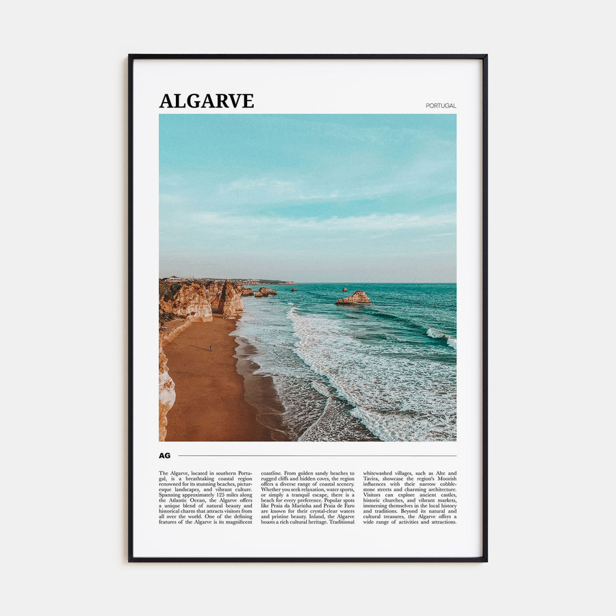 Algarve Travel Color Poster