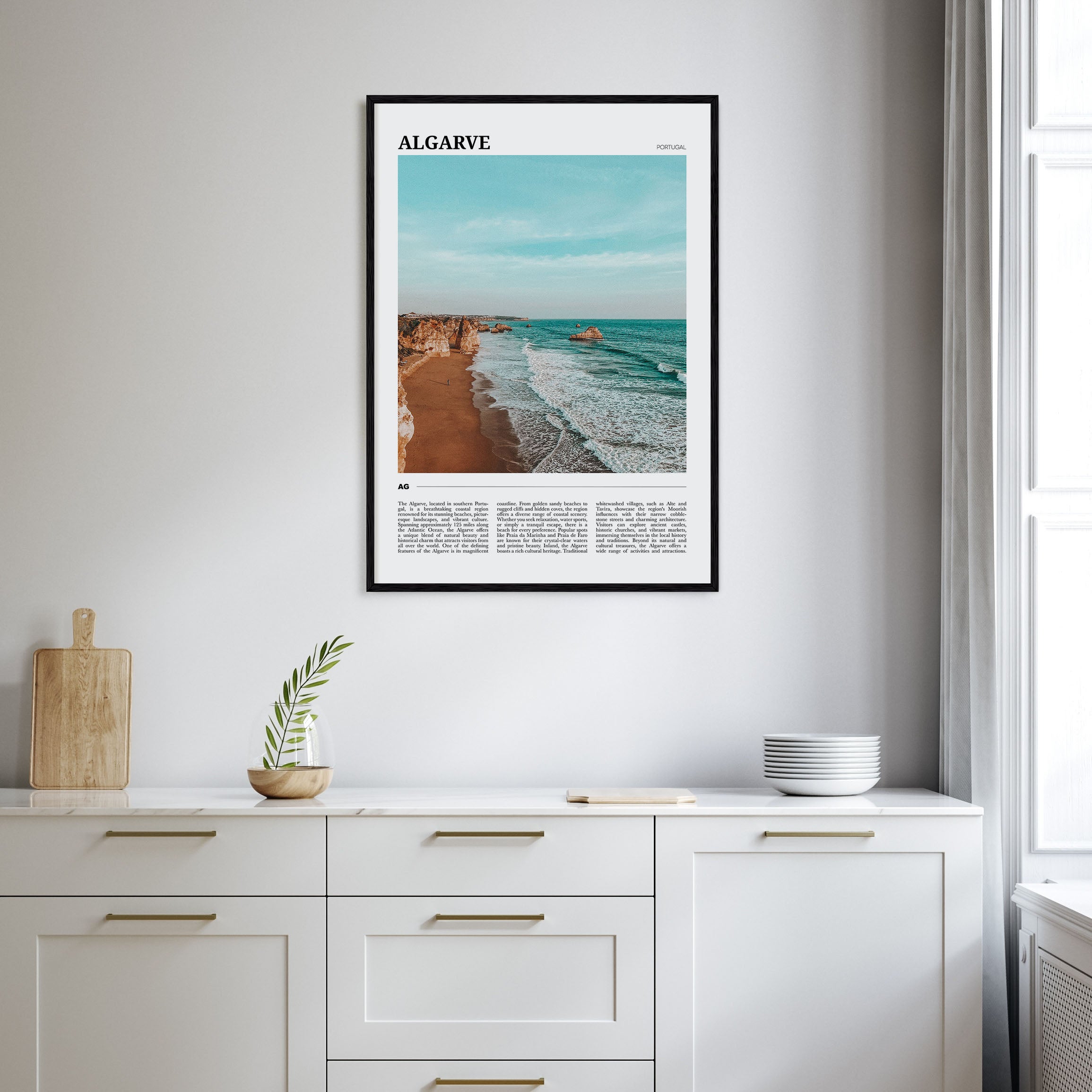Algarve Travel Color Poster