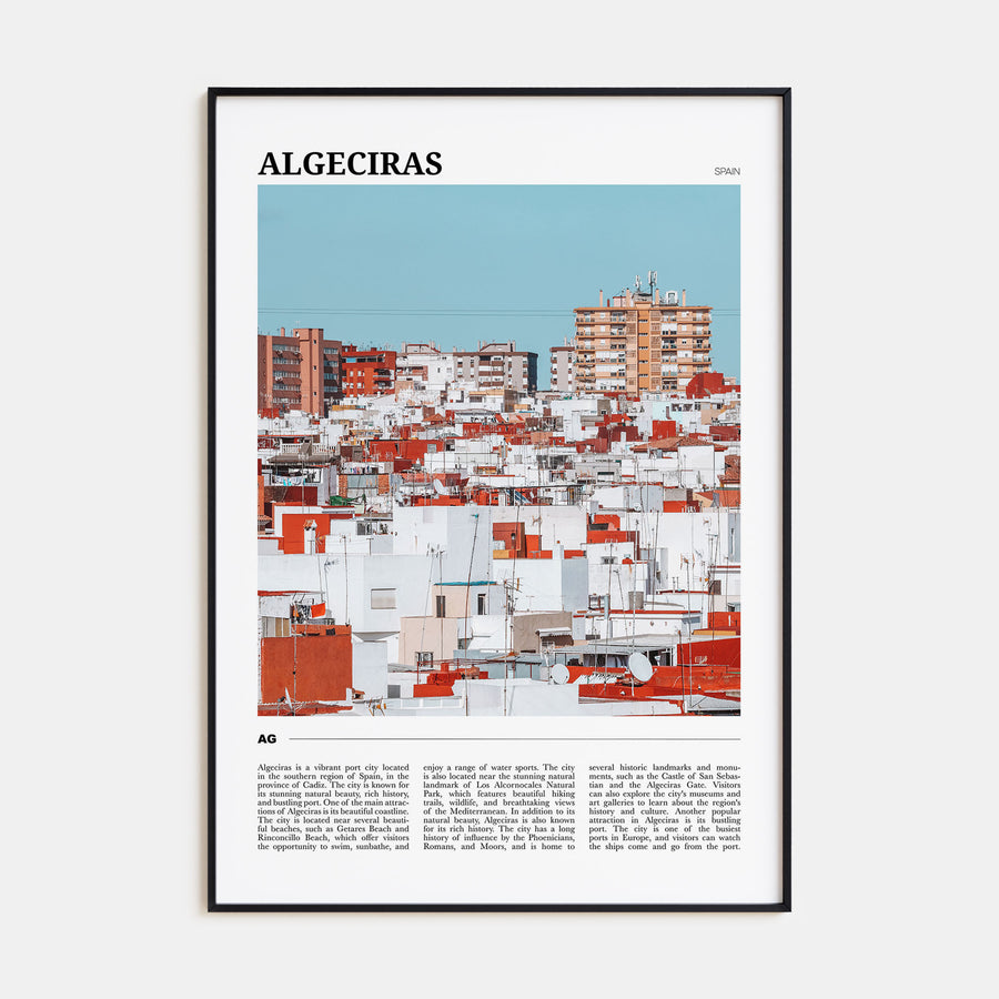 Algeciras Travel Color Poster