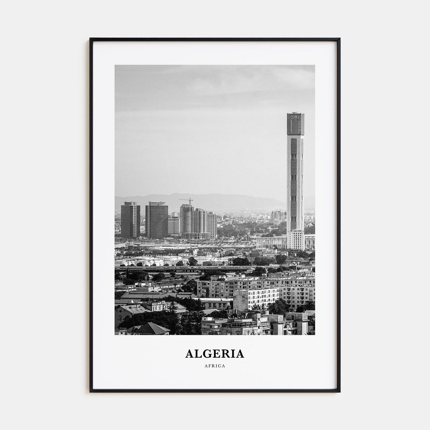 Algeria Portrait B&W Poster