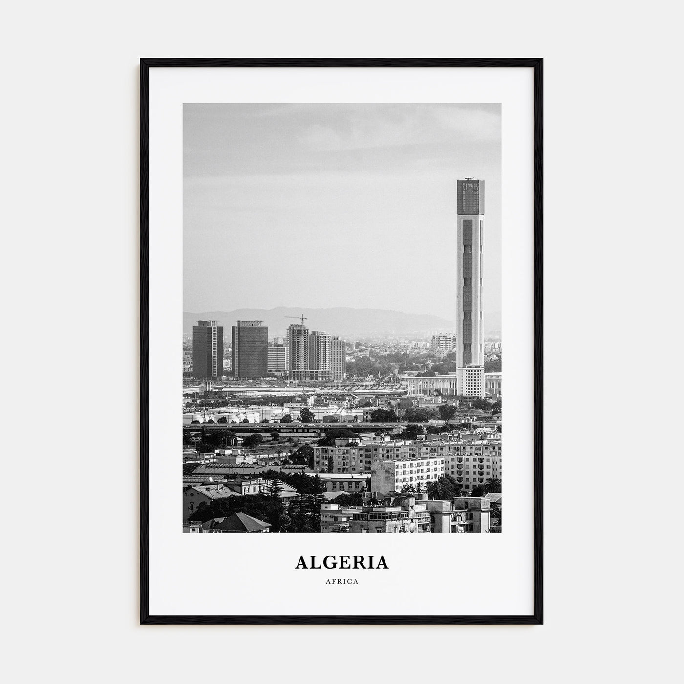 Algeria Portrait B&W Poster
