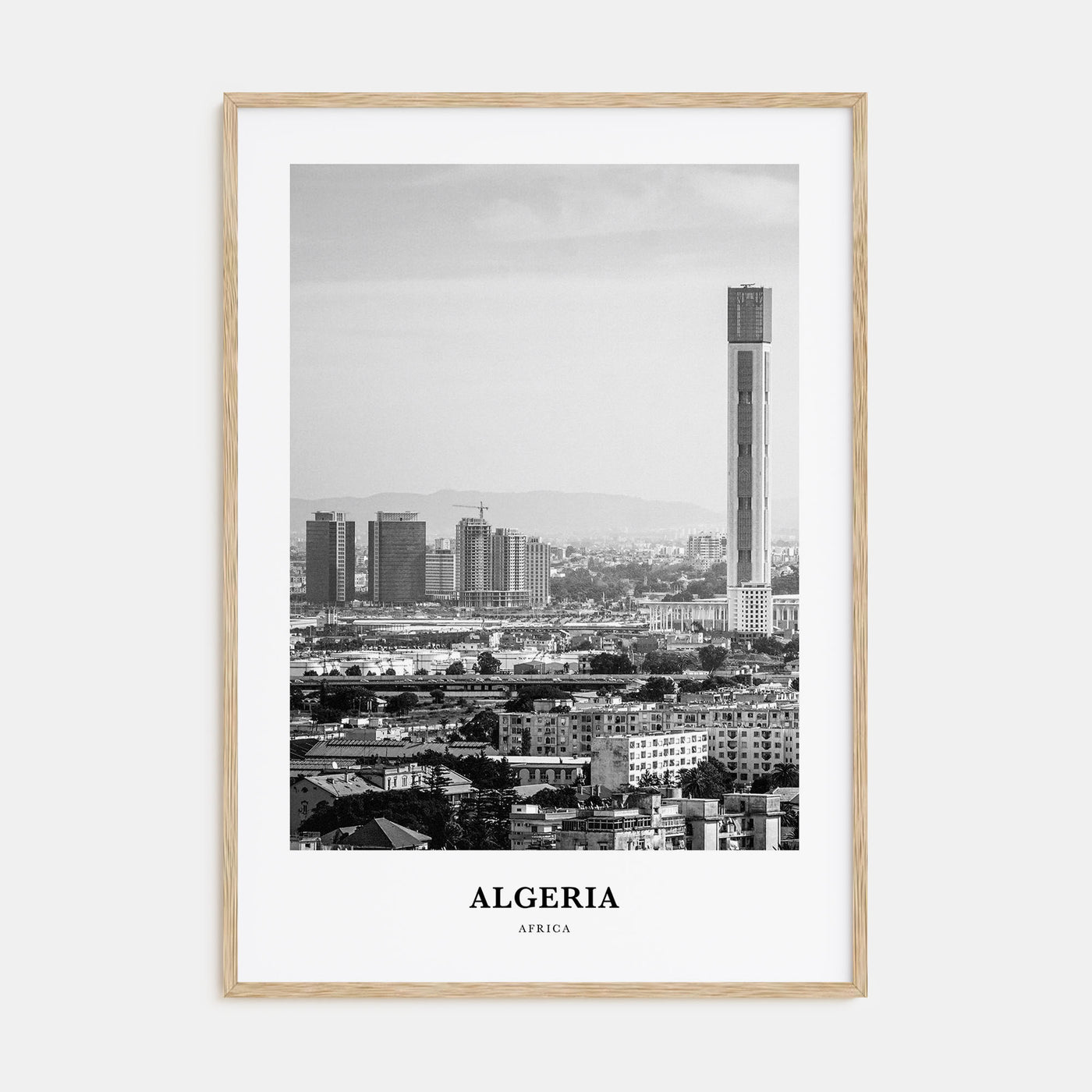 Algeria Portrait B&W Poster