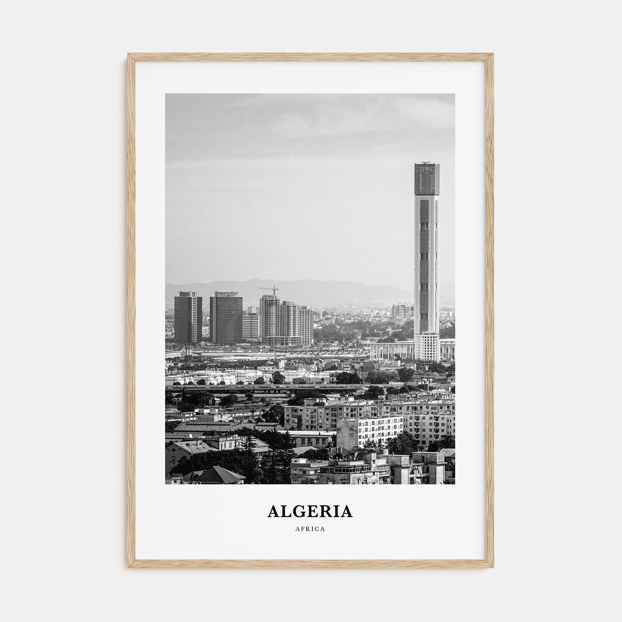 Algeria Portrait B&W Poster