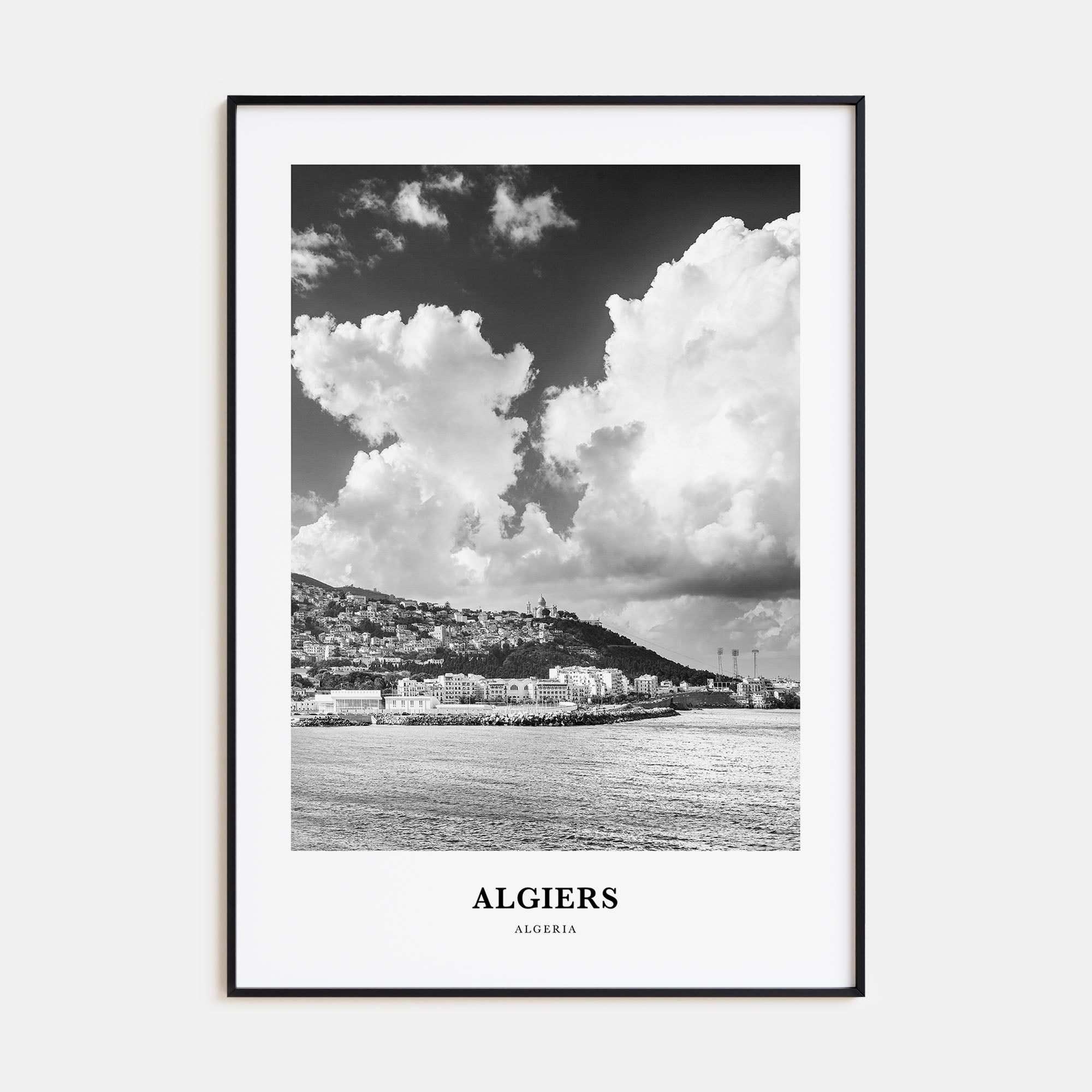 Algiers Portrait B&W Poster