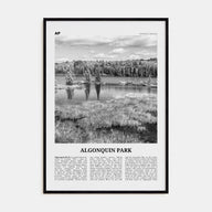 Algonquin Park Travel B&W Poster