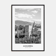 Alhambra Portrait B&W Poster