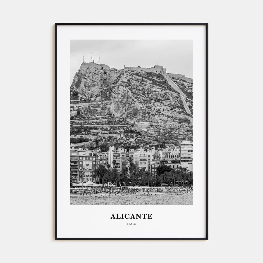 Alicante Portrait B&W Poster