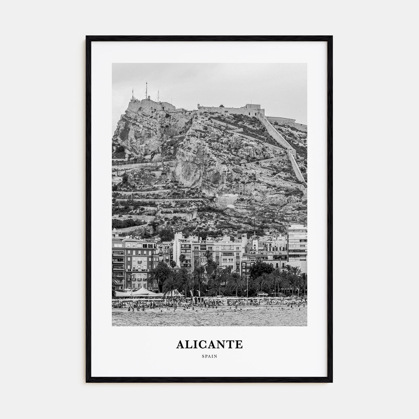 Alicante Portrait B&W Poster