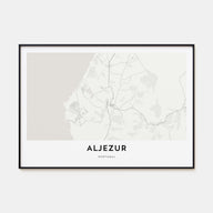 Aljezur Map Landscape Poster