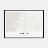 Aljezur Map Landscape Poster