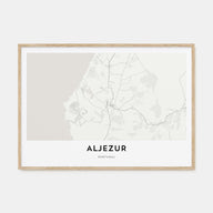 Aljezur Map Landscape Poster