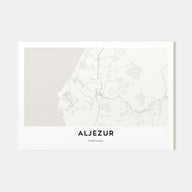 Aljezur Map Landscape Poster