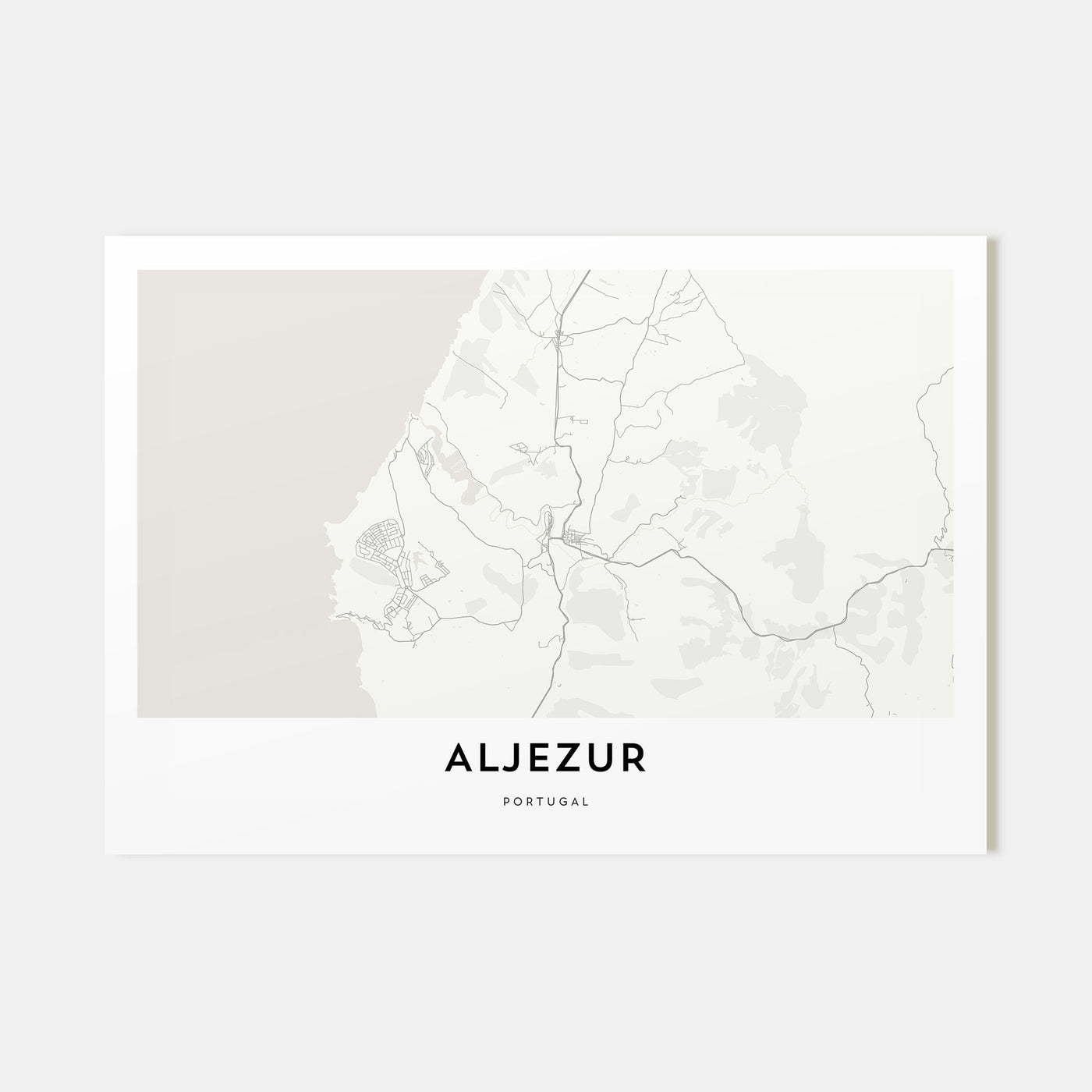Aljezur Map Landscape Poster