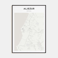 Aljezur Map Portrait Poster