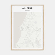 Aljezur Map Portrait Poster
