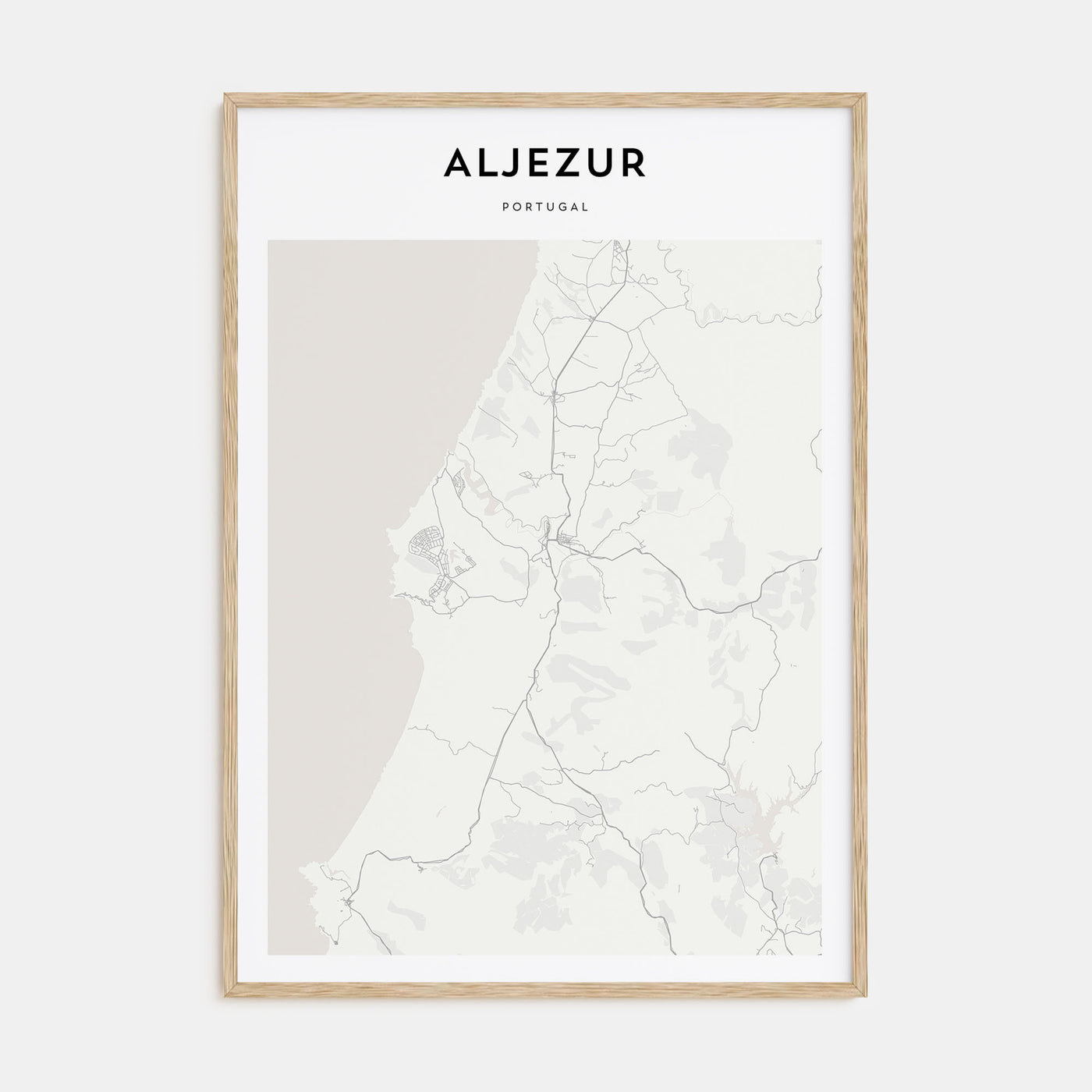 Aljezur Map Portrait Poster