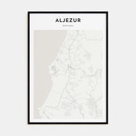 Aljezur Map Portrait Poster