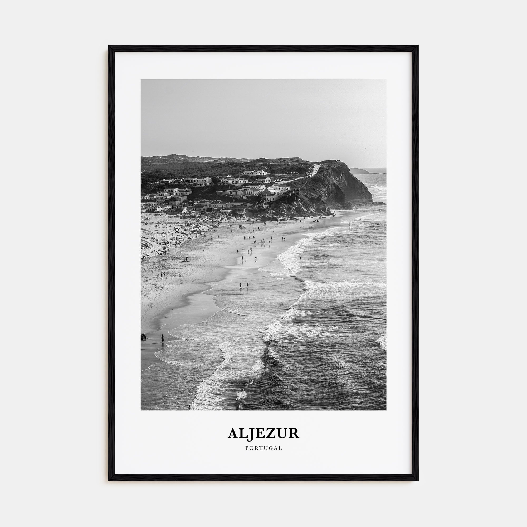 Aljezur Portrait B&W Poster