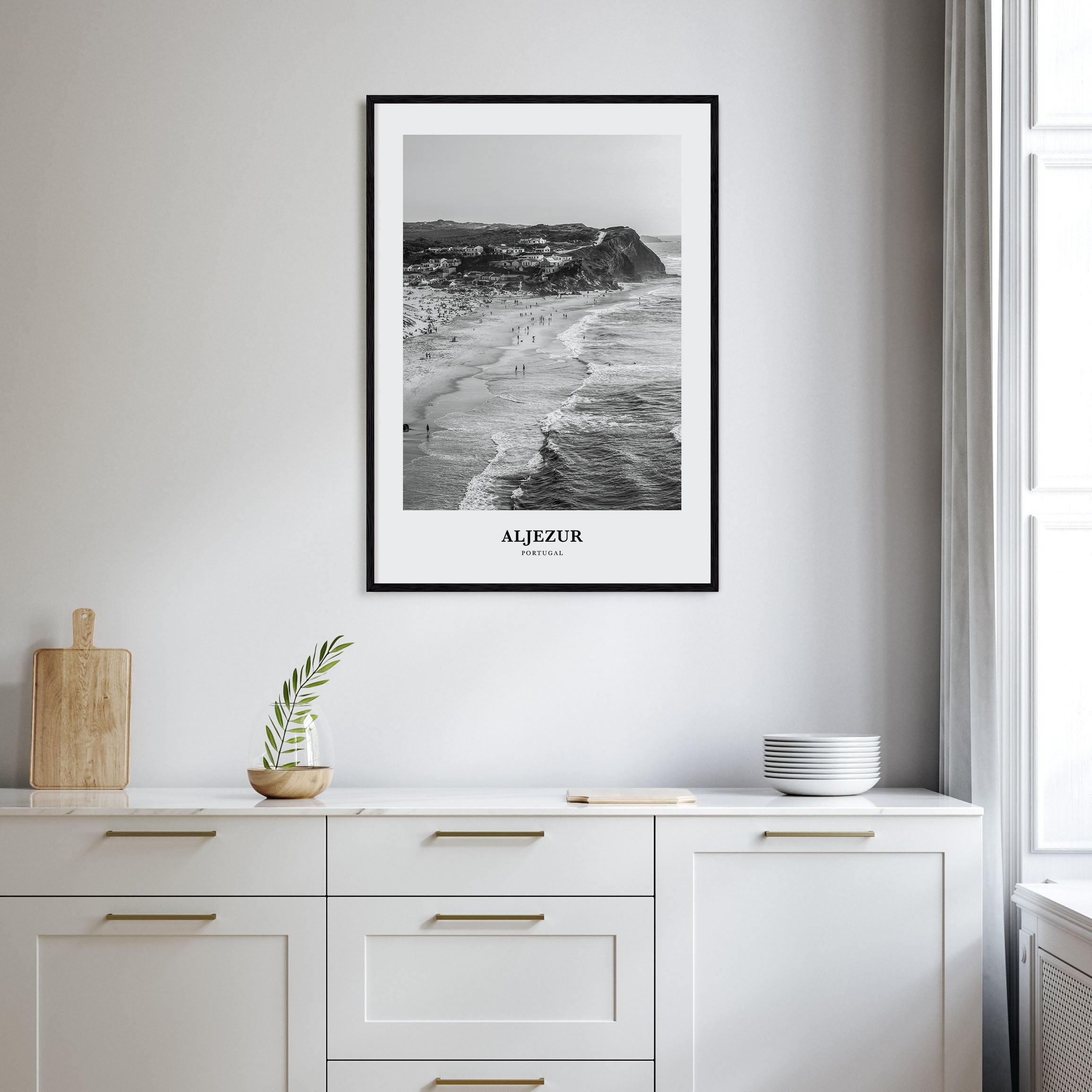 Aljezur Portrait B&W Poster