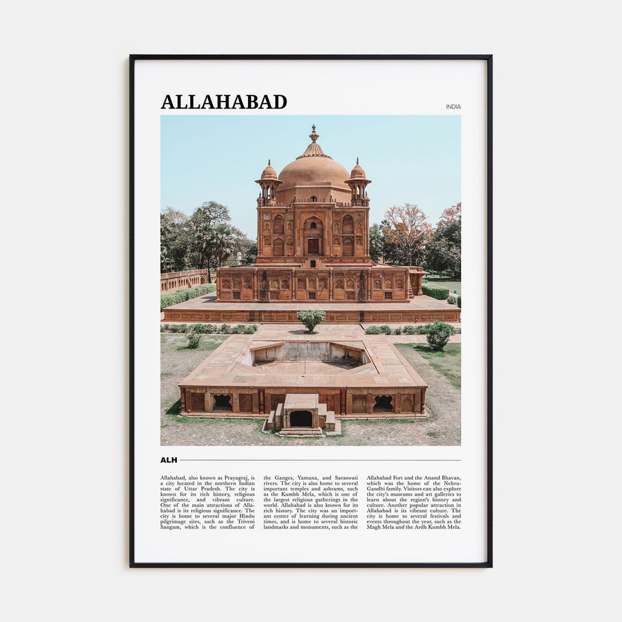 Allahabad Travel Color Poster