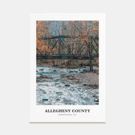 Allegheny County Portrait Color Poster
