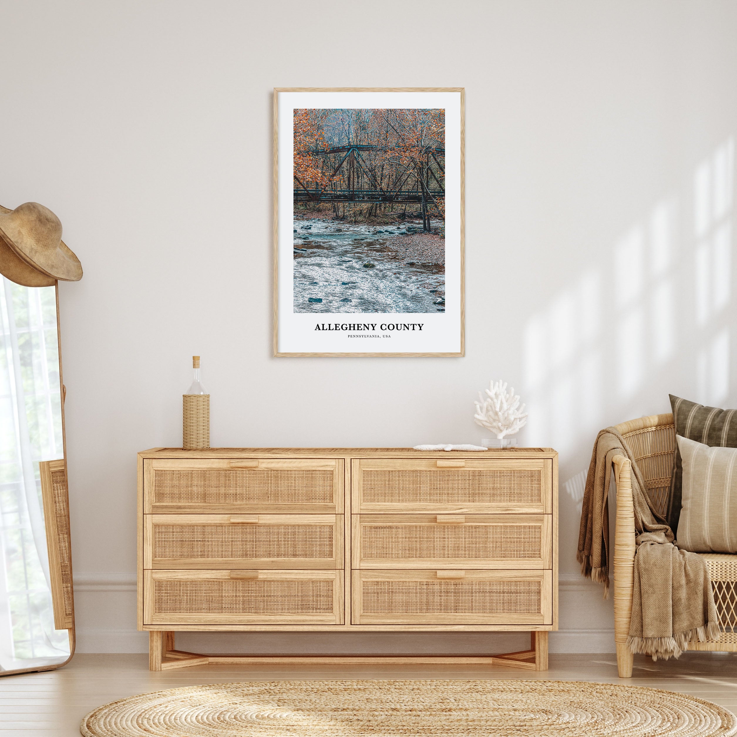 Allegheny County Portrait Color Poster