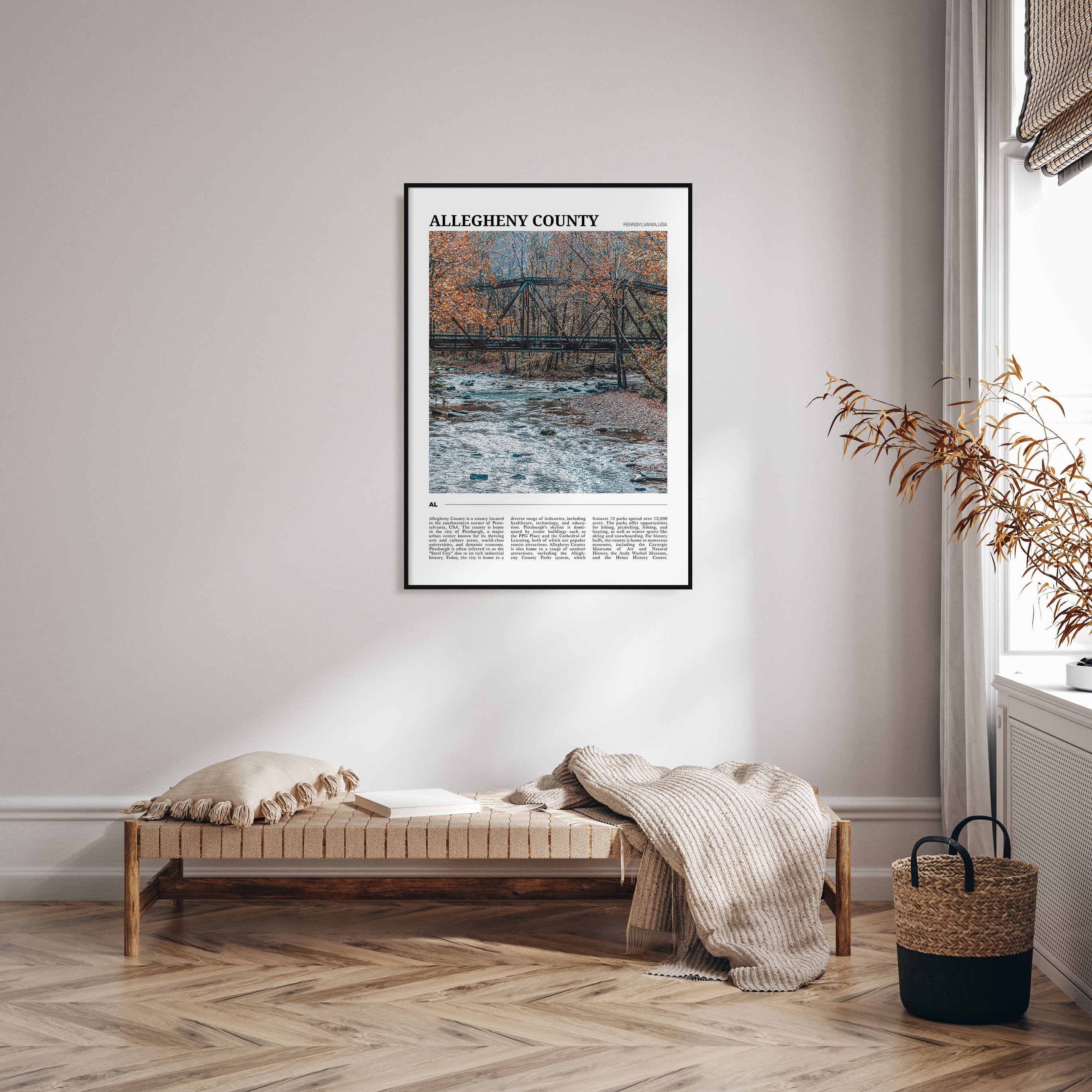 Allegheny County Travel Color Poster